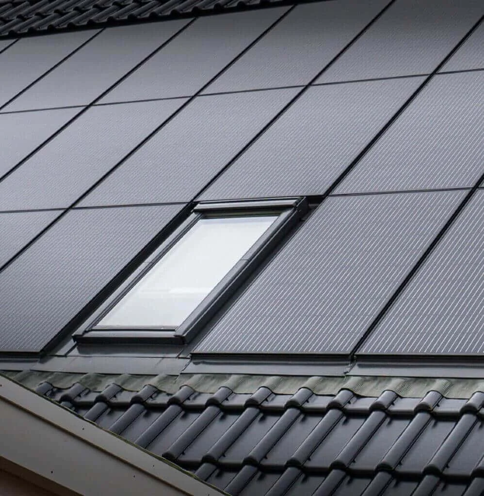 Save on tiling using integrated solar panels with velux windows